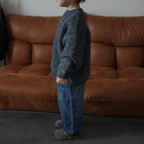 mohair knit / gray
