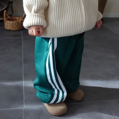 squèeze track pants / green