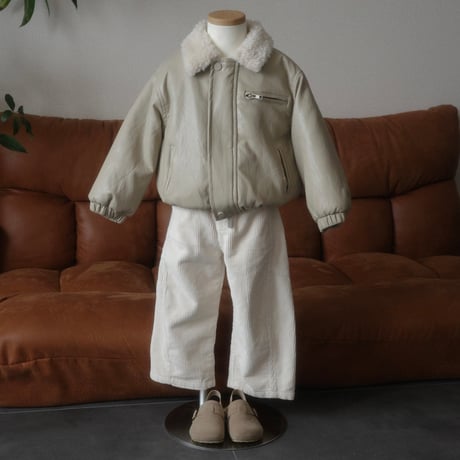 corduroy pants / ivory