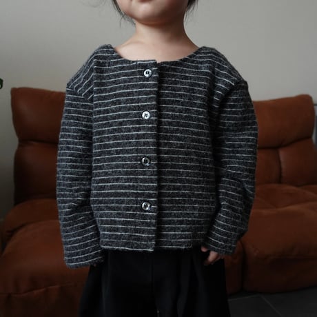 knit stripe cardigan