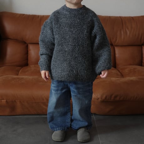 mohair knit / gray