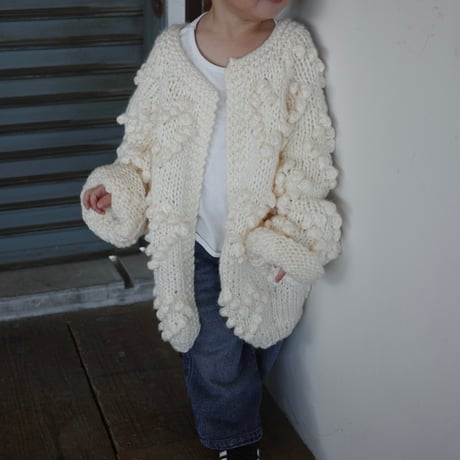 bouclé knit cardigan / 2colors