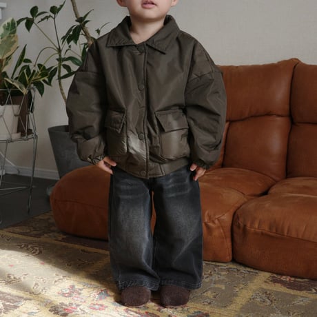 bubble jacket / brown