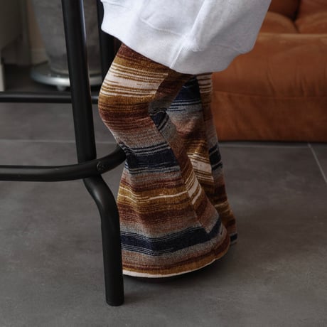 velour flare pants / mix