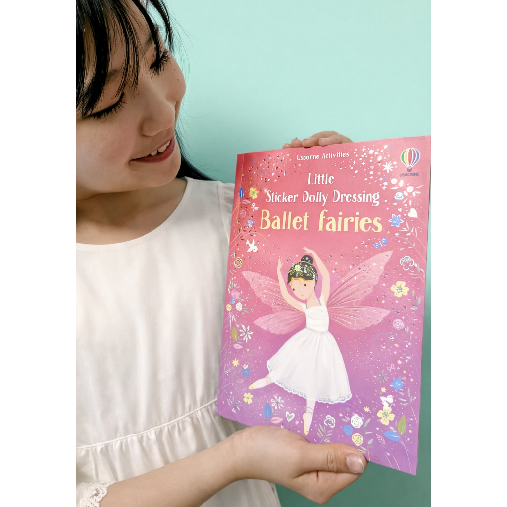 英usborne社【シールブック】💖バレエフェアリーのきせかえシール