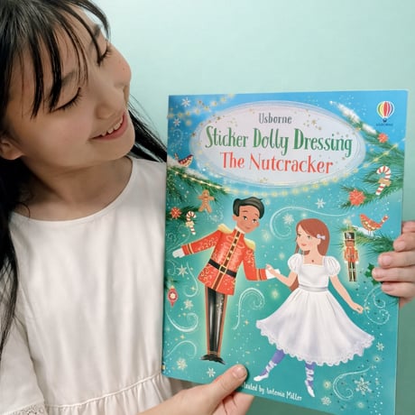 英usborne社【シールブック豪華大判】💖バレエ「くるみ割り人形」のきせかえシールブック💖（女の子４歳～）｜新入学ギフト・知育・おうち遊び・プレゼントにおすすめ