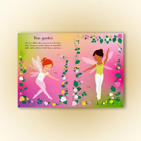 英usborne社【シールブック】💖バレエフェアリーのきせかえシールブック💖（女の子４歳～）｜新入学ギフト・知育・おうち遊び・プレゼントにおすすめ