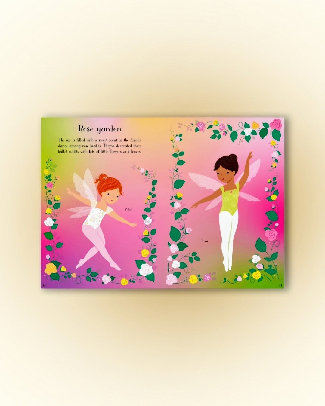 英usborne社【シールブック】💖バレエフェアリーのきせかえシール