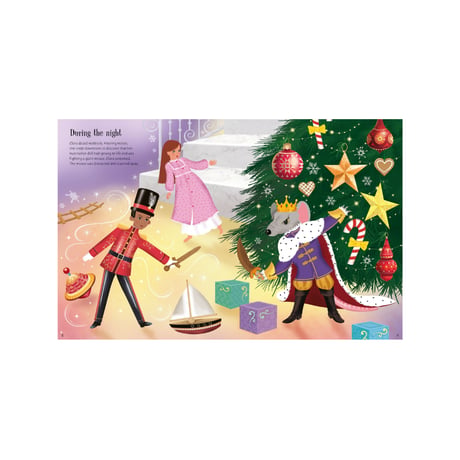 英usborne社【シールブック豪華大判】💖バレエ「くるみ割り人形」のきせかえシールブック💖（女の子４歳～）｜新入学ギフト・知育・おうち遊び・プレゼントにおすすめ