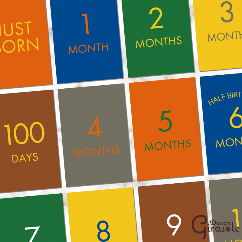 ひまわりページ　マンスリーカード ひまわりページ マンスリーカード 6.マンスリーカード 月齢