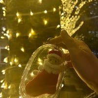 ミニサンタ帽とクリスマス靴下　動画付きパターン