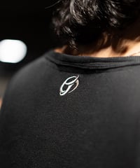 バックロゴJUSTタンクトップBLACK