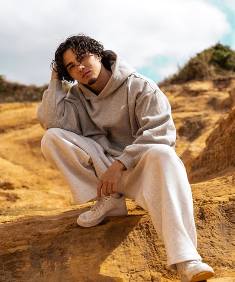 JUST CROPPED HOODIE　GRAY