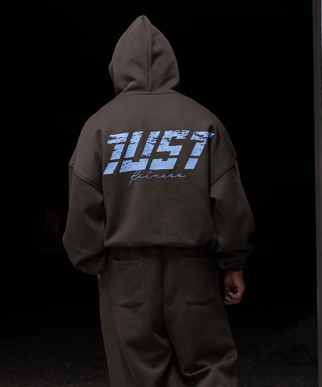 JUST DROP SHORT SWEAT BROWN