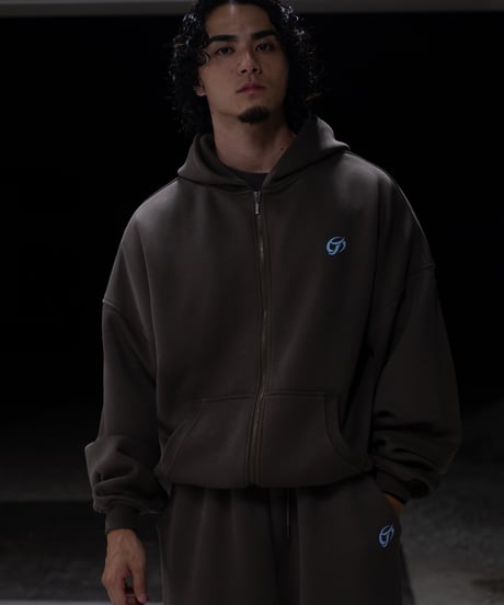 JUST DROP SHORT SWEAT BROWN