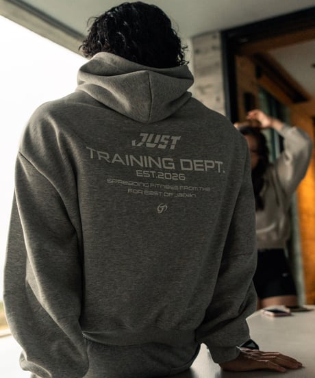 JUST CROPPED HOODIE　GRAY