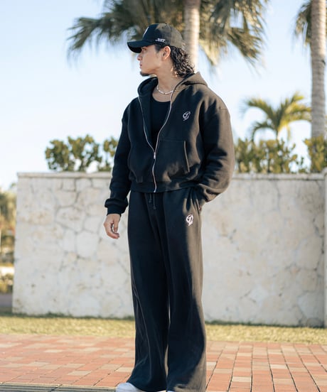 JUST Volume Sweat hoodie BLACK