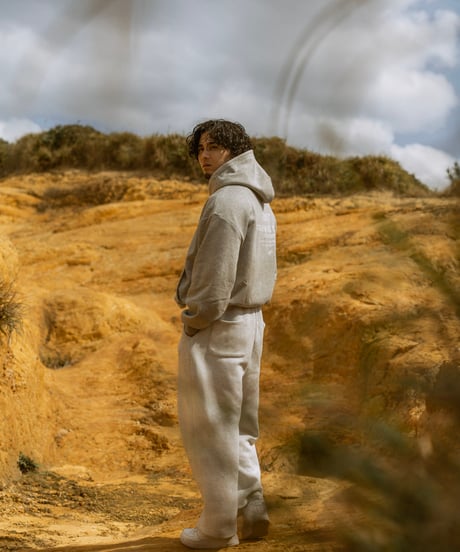 JUST CROPPED HOODIE　GRAY