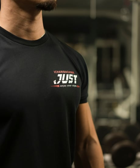 【ICHARIBACHODE】FIT T BLACK×RED