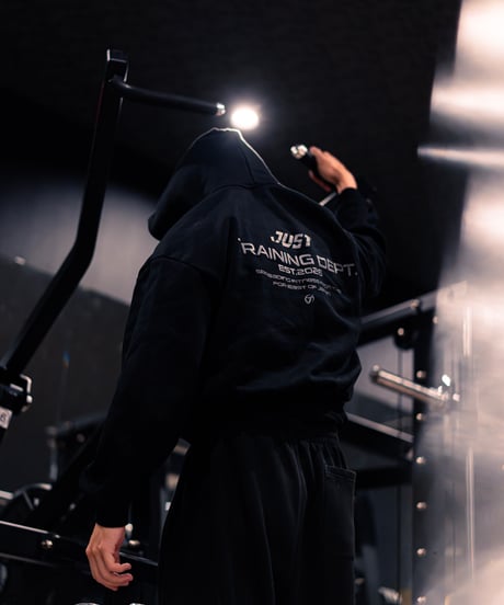 JUST CROPPED HOODIE　BLACK