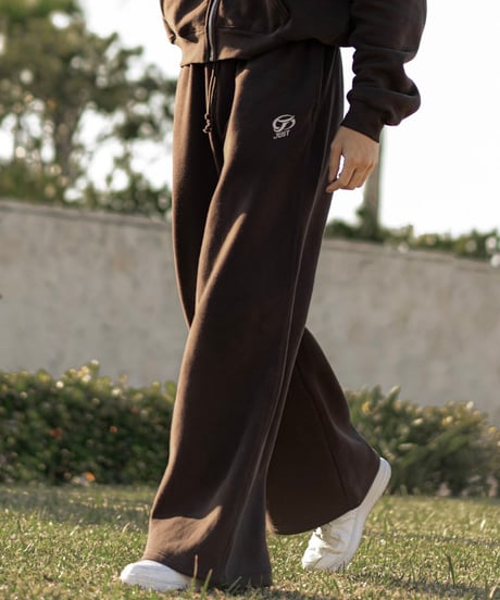 JUST volume sweat pants BROWN