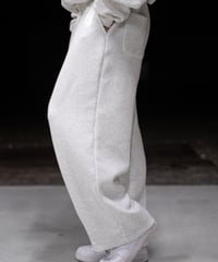 JUST WIDE SWEAT PANTS LIGHT GRAY