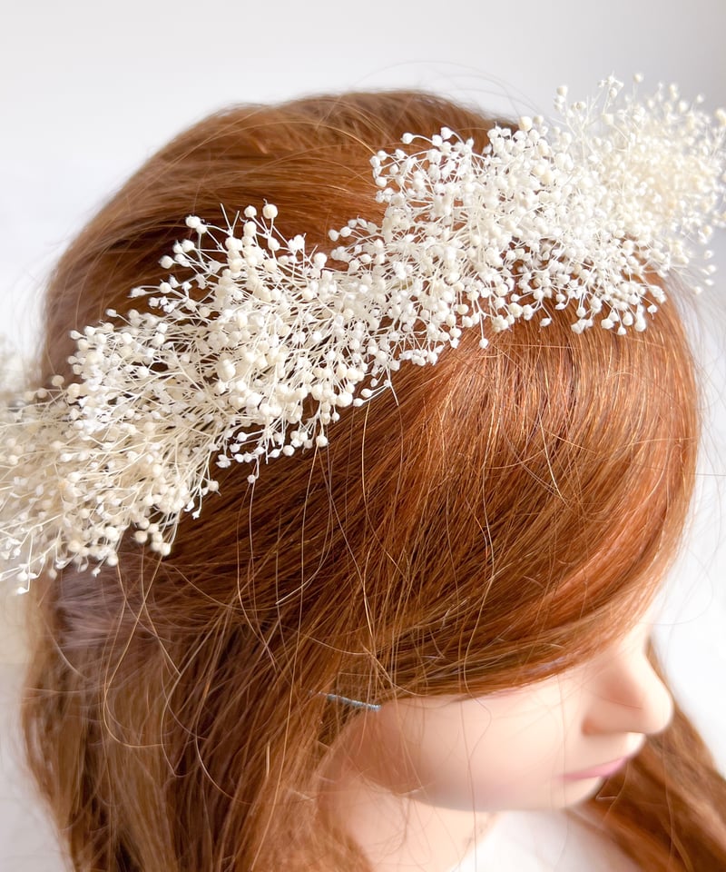 かすみそうの花かんむり（キッズ用・大人用） | アトリエUta Hana