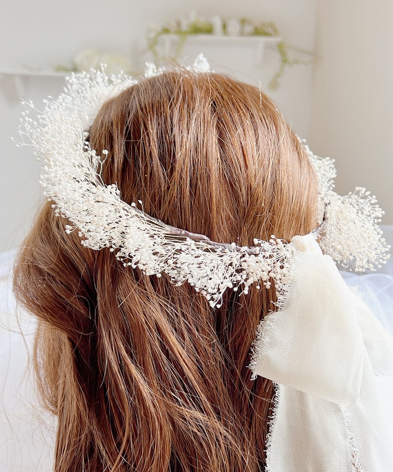 かすみそうの花かんむり（キッズ用・大人用） | アトリエUta Hana