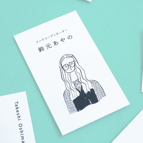 【初】ポートレート名刺｜yamyam