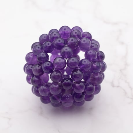 神聖幾何学フラーレン スモーキークォーツAAA ピアス 天然水晶 8mm玉