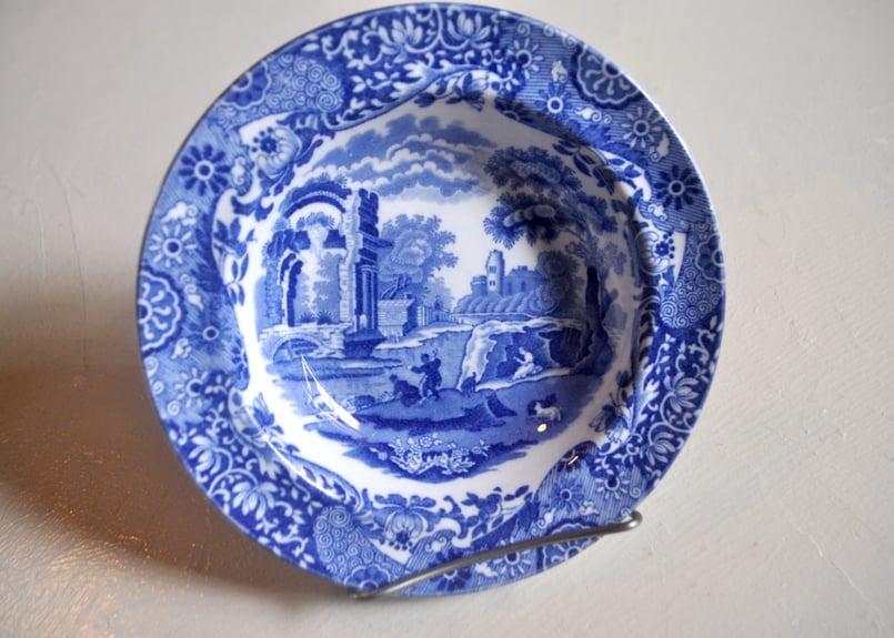 Spode 》 Blue Italian Fruits Bowl ( S ) | cami