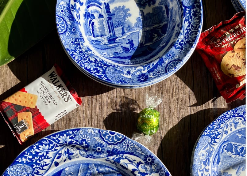 Spode 》 Blue Italian Fruits Bowl ( S ) | cami