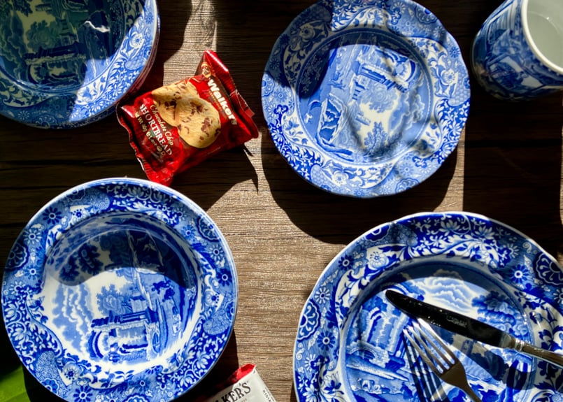 Spode 》 Blue Italian Fruits Bowl ( S ) | cami