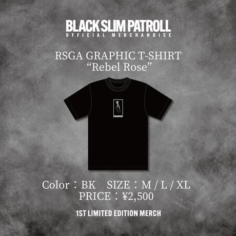 RSAG GRAPHIC T-SHIRT "REBEL ROSE"