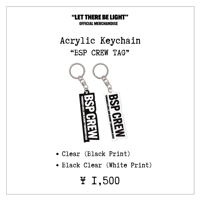 ACRYLIC KEY HOLDER  "BSP CREW TAG"