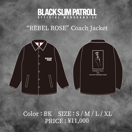 【受注生産】“REBEL ROSE” Coach Jacket