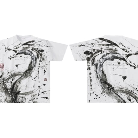 オーバープリントTシャツ 龍神ティアマト