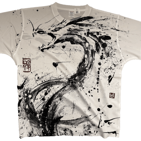 オーバープリントTシャツ 龍神ティアマト