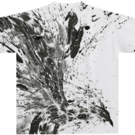 オーバープリントTシャツ 朱雀乱舞