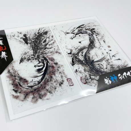 朱雀乱舞＆龍神ティアマト デコルベラベル SuzakuRanbu & Ryujin Tiamat Decoluve Label