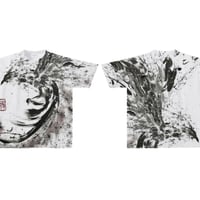オーバープリントTシャツ 朱雀乱舞