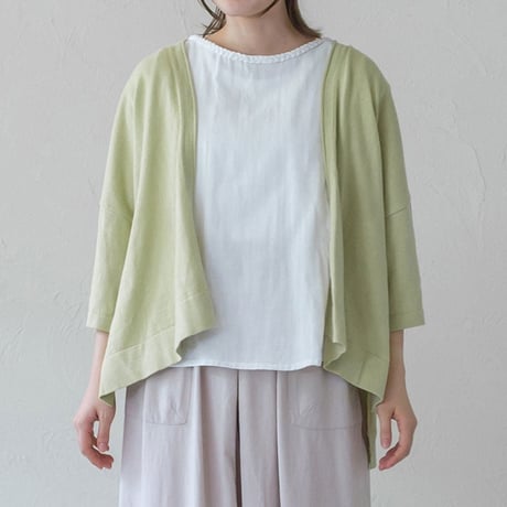 【オーガニックコットン】ワイドスリーブカーディガン【羽織り】　シサム工房