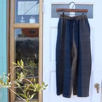 SALE!!【手織】藍染ストレートワイドパンツ