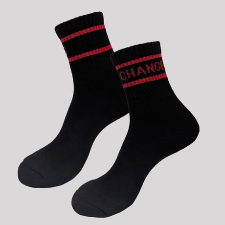 CHANGES BLACK-RED SHORT PILE　(MENS WOMENS)