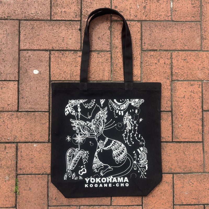 アーティストコラボトートバッグ ブラック | 風渡爽缶横浜オンラインストア