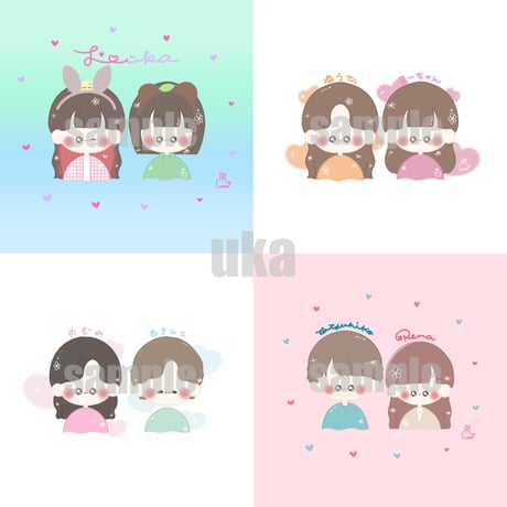 仲良し』イラストオーダー イラスト依頼 | STORES