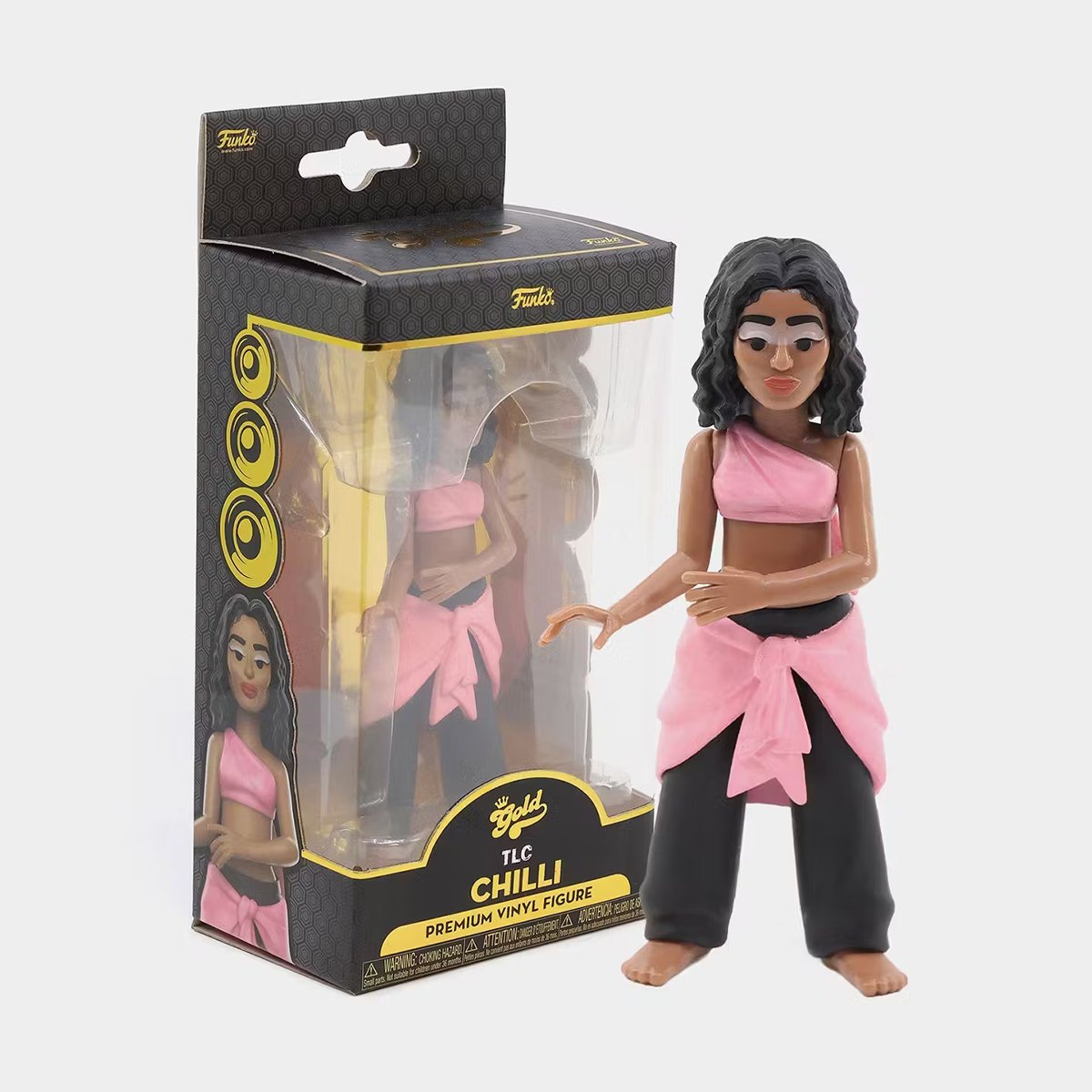 FUNKO GOLDシリーズ TLC 公式フィギュア Amazon.com: Funko Pop! Vinyl Gold: TLC - T-Boz, 5