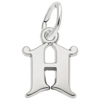 【カールイニシャルチャーム】H（Curly Initial Charm – H）