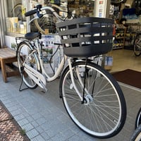 【実店舗受取専用】ブリヂストン BRIDGESTONE『フレーミー』シングル・26インチ・E.XHクラシックベージュ・点灯虫