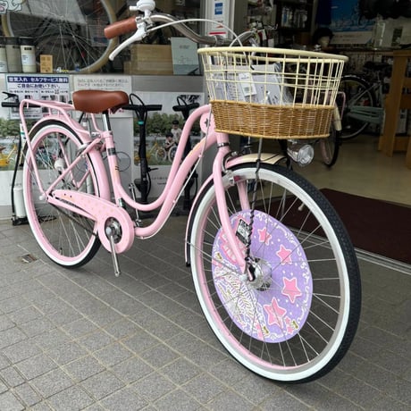 【実店舗受取専用】アウトレット価格・この1台限り/】アサヒサイクル 『プリンピング』24インチ、カラー：ピンク／子供用自転車